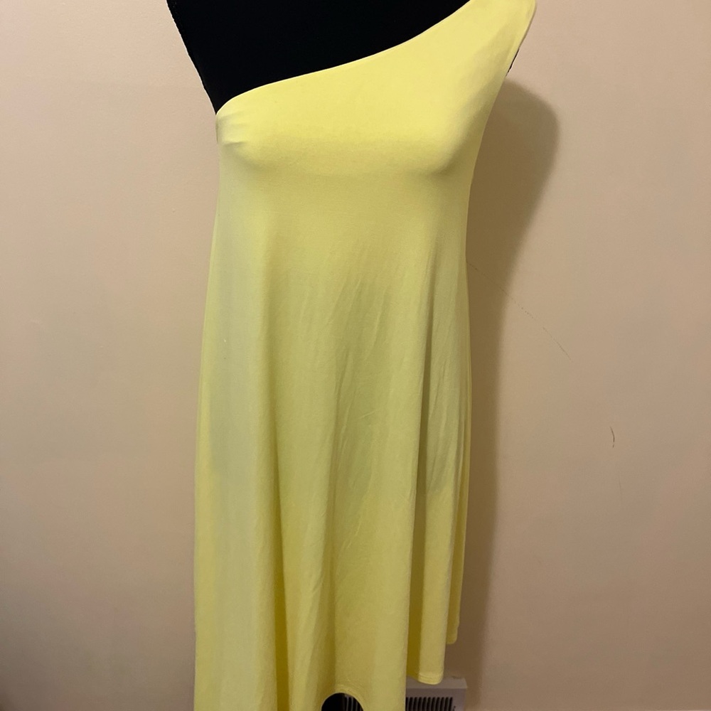 Susana Monaco One-Shoulder Yellow Dress